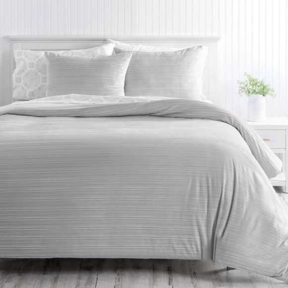 Martha Stewart Bedding King Natalie Duvet Set Gray Martha Stewart